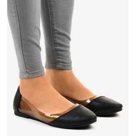 Bailarinas negras transparentes B01-1A negro 1