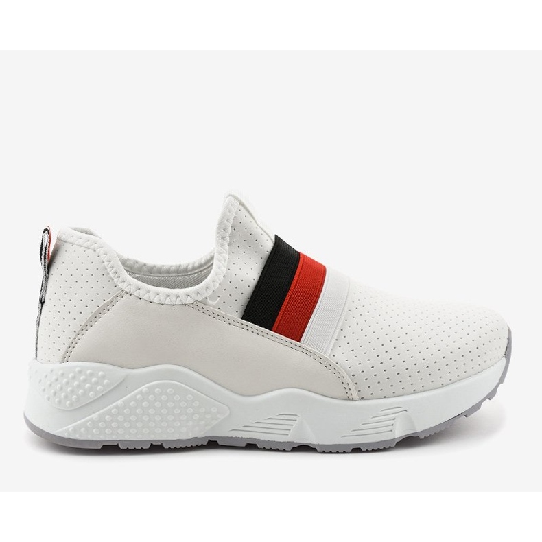 Zapatillas deportivas blancas sin cordones NB256P-1 blanco 1 Zapatillas deportivas blancas sin cordones NB256P-1 blanco 1