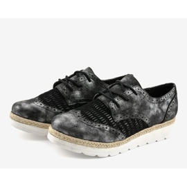 Zapato cuña negro S17 2
