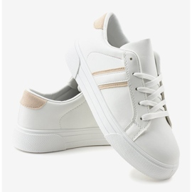 Zapatillas clásicas CC-20 blancas blanco dorado 3