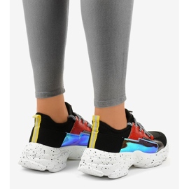 Zapatillas negras decoradas con HL-03 negro 1