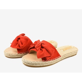 Chanclas rojas con lazo A648-ESP-1 rojo 2