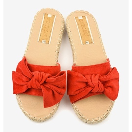 Chanclas rojas con lazo A648-ESP-1 rojo 3