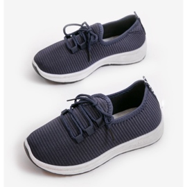 Zapatillas deportivas slip-on azul marino LR005-4 2