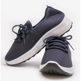 Zapatillas deportivas slip-on azul marino LR005-4 3