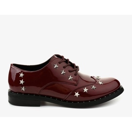 Zapatos burdeos para mujer C18-37117 rojo 3