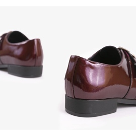 Zapatos lacados en rojo con hebilla C18-6263-2 3