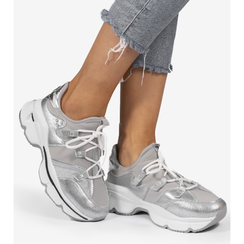 Deportivas grises Lycra C947 1