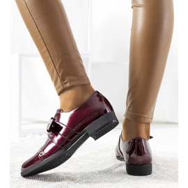 Zapatos lacados burdeos con hebilla C18-6263-2 rojo multicolor 1 Zapatos lacados burdeos con hebilla C18-6263-2 rojo multicolor 1