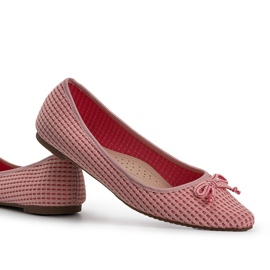 Bailarinas de tela rosa Del Amor rosado 5
