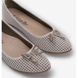 Bailarinas de tela beige Del Amor 5