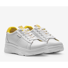 Deportivas blancas y amarillas BO-529 blanco amarillo 1