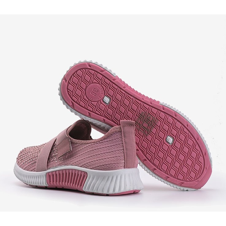 Zapatillas deportivas sin cordones Akira rosas 2