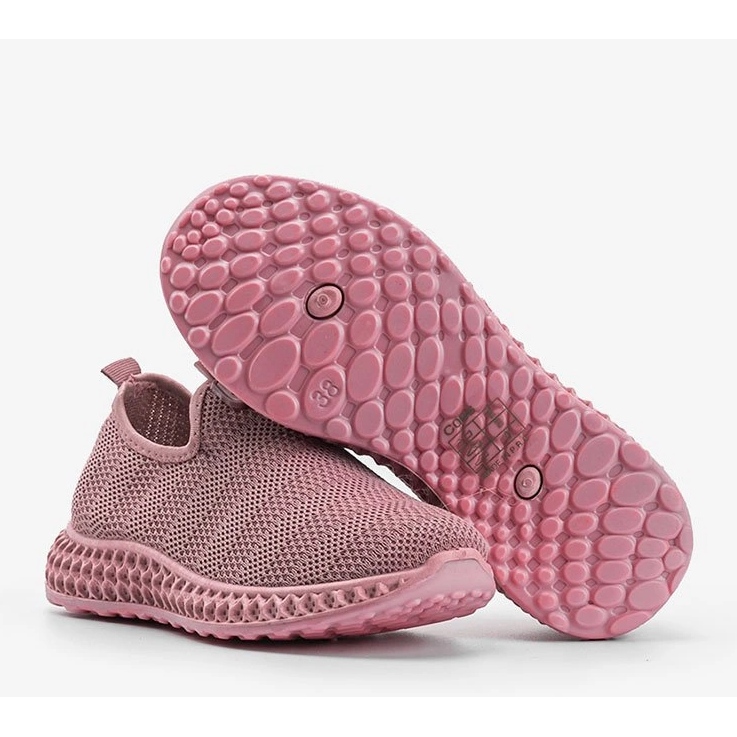Zapatillas deportivas sin cordones rosa Katy 1