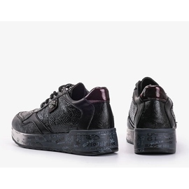Zapatillas con cuña Ayanna negras negro 1