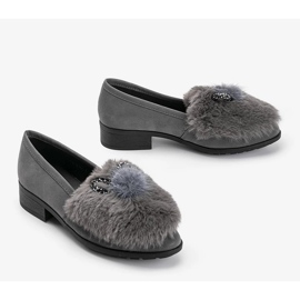Zapatos de mujer grises con pelo Deasia 4