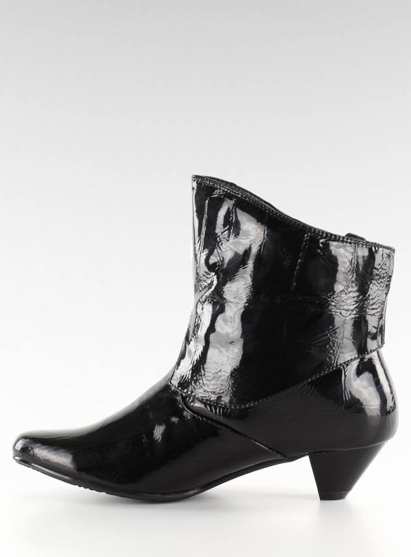 Botas con lazo 5196-3V barniz negro 2