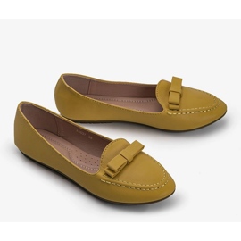 Mocasines de mujer amarillos con lazo Ingrid 2