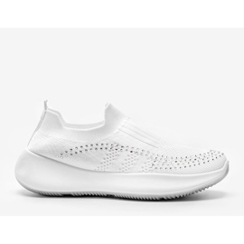 Deportivas blancas con circonita Mia blanco 2