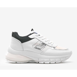 Zapatillas Dana en blanco y negro 1