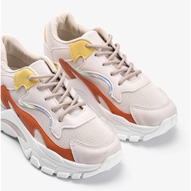 Zapatillas deportivas Lesly beige 3