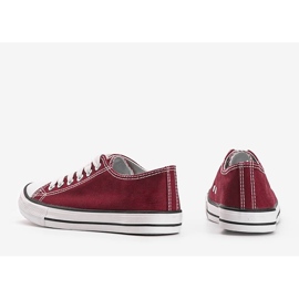 Deportivas clásicas burdeos Destini rojo 2
