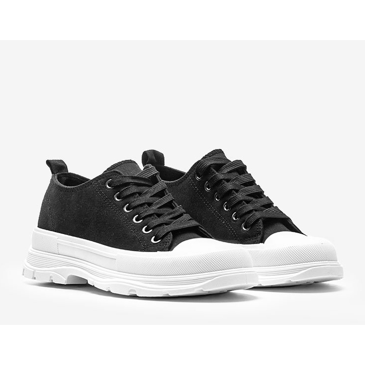 Zapatillas negras con suela gruesa de Alyssa negro 1