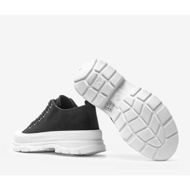 Zapatillas negras con suela gruesa de Alyssa negro 3