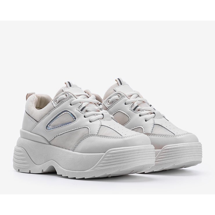 Deportivas beige con suela gruesa Jaida 2