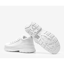 Zapatillas blancas sobre suela gruesa Makenna blanco 1