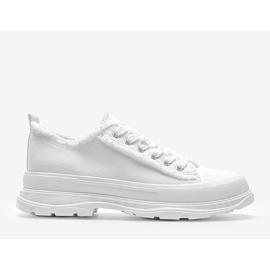 Zapatillas blancas sobre suela gruesa Makenna blanco 4