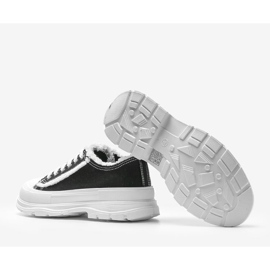 Zapatillas negras sobre suela gruesa Makenna negro 2