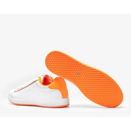 Zapatillas blancas mujer Neon Orange Carol blanco 2
