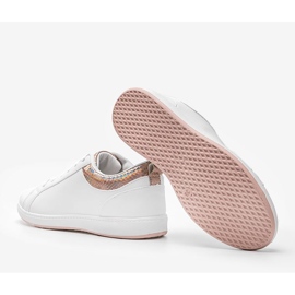 Zapatillas blancas con inserto holográfico Madalynn beige blanco 2