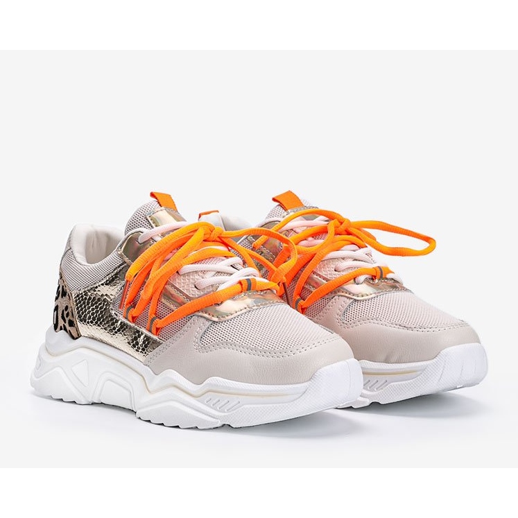 Zapatillas beige con motivo animal de Jan 1