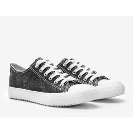 Zapatillas Cora negras brillantes negro 1