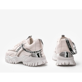 Deportivas beige con suela gruesa Claudia 1 Deportivas beige con suela gruesa Claudia 1