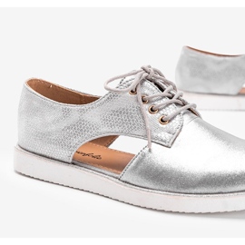Zapatos Karley plateados brillantes de corte bajo plata 2