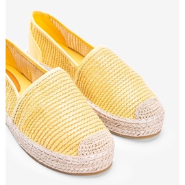 Alpargatas Carly amarillas tejidas amarillo 1