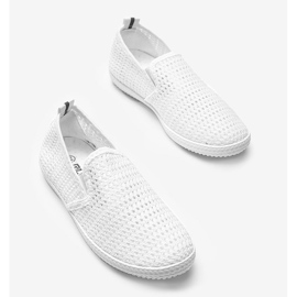 Zapatillas Mallory's blancas caladas blanco 2