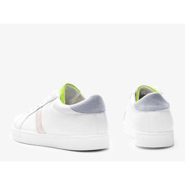 Zapatillas Estefani blanco pastel 1