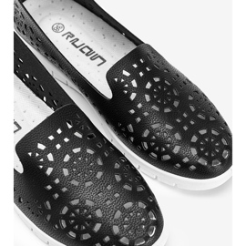 Zapatillas caladas Amira negras negro 3