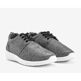 Zapatillas deportivas de brocado grises de Gretchen 1