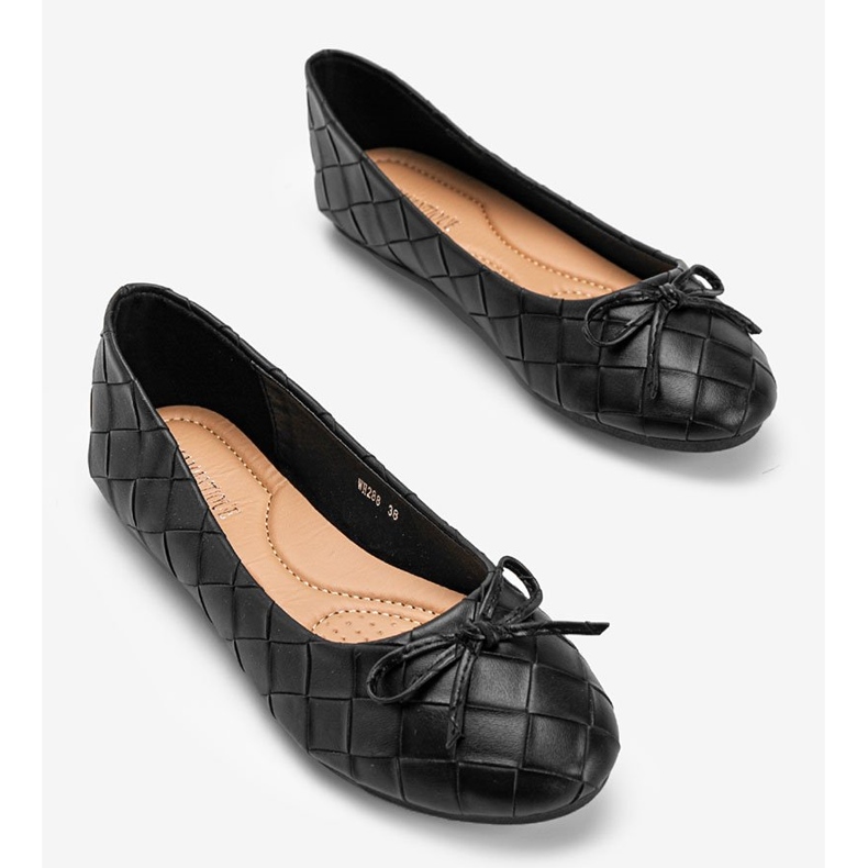 Bailarinas Kaiden trenzadas negras negro 1