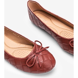 Bailarinas Kaiden trenzadas rojas rojo 1