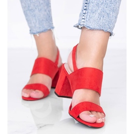 Sandalias rojas en el poste de Lil Sweetie rojo 1