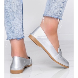Mocasines plateados con hebilla Island Paradise plata 2