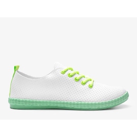 Déjame zapatillas blancas caladas blanco 2