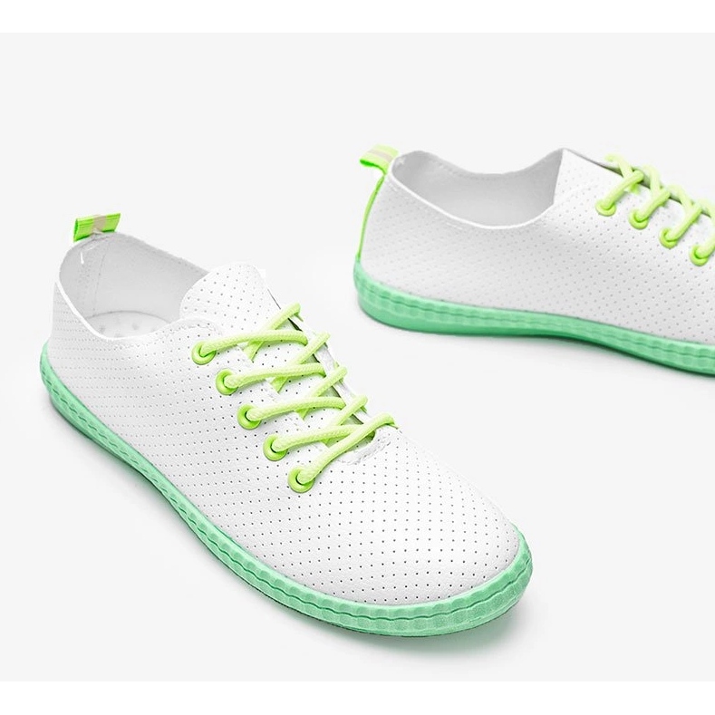 Déjame zapatillas blancas caladas blanco 1