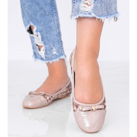 Bailarinas beige con estampado Broadway trenzado 2